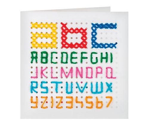 Stitching Card 10s 16 x 16cm - My Playroom 