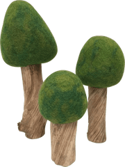 Papoose Four Season Felt Trees Set of 12 - My Playroom 