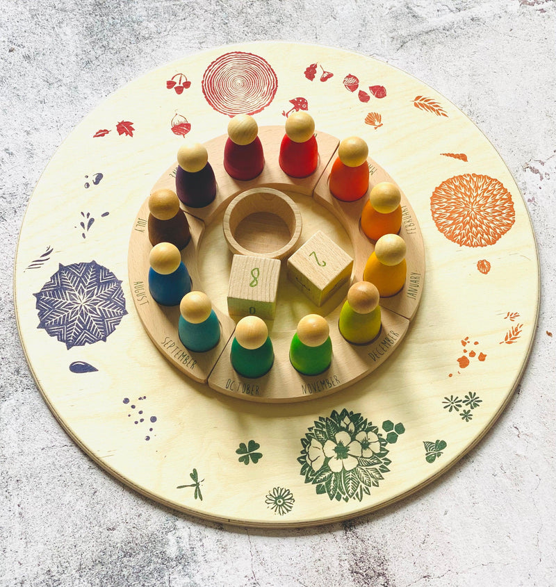 Grapat Perpetual Calendar with Nins (English) 12m+ - My Playroom 