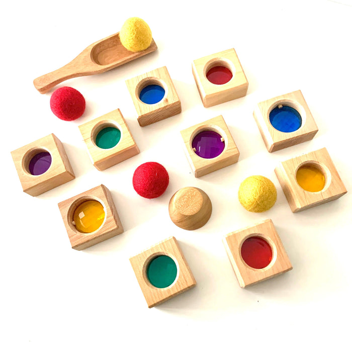 Bauspiel Discovery Kaleidoscope Blocks - 25 Piece - My Playroom 