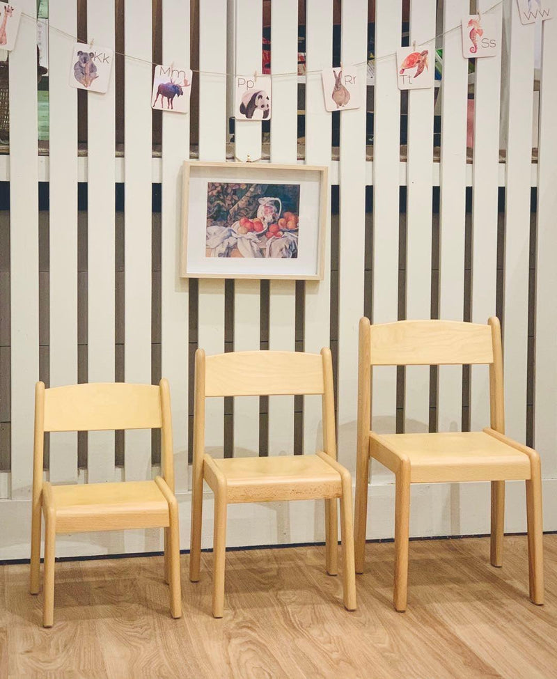 Montessori Furniture Preschooler CHAIR (3 - 6 Yrs) Beechwood 31cm(H) - My Playroom 