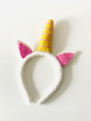 Felt Unicorn Headband Pink / Purple - My Playroom 