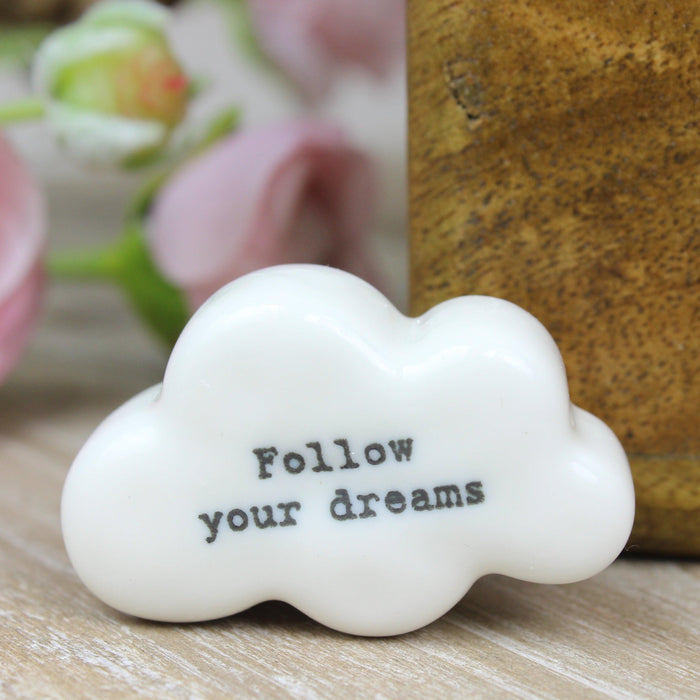 Porcelain Cloud Tokens - Follow Your Dreams - My Playroom 