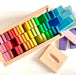 Gluckskafer Rainbow building block slats in Tower Box 60pcs - My Playroom 