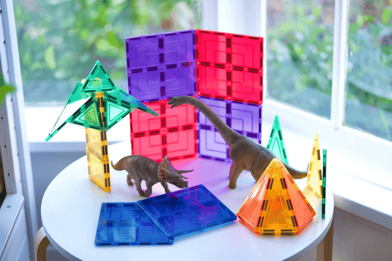 Learn & Grow Magnetic Tiles - Large Square Pack 8 Piece 3yrs+ - My Playroom 