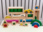 Rainbow Blocks Set of 24 - My Playroom 