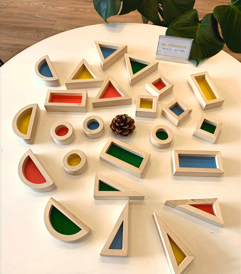 Rainbow Blocks Set of 24 - My Playroom 