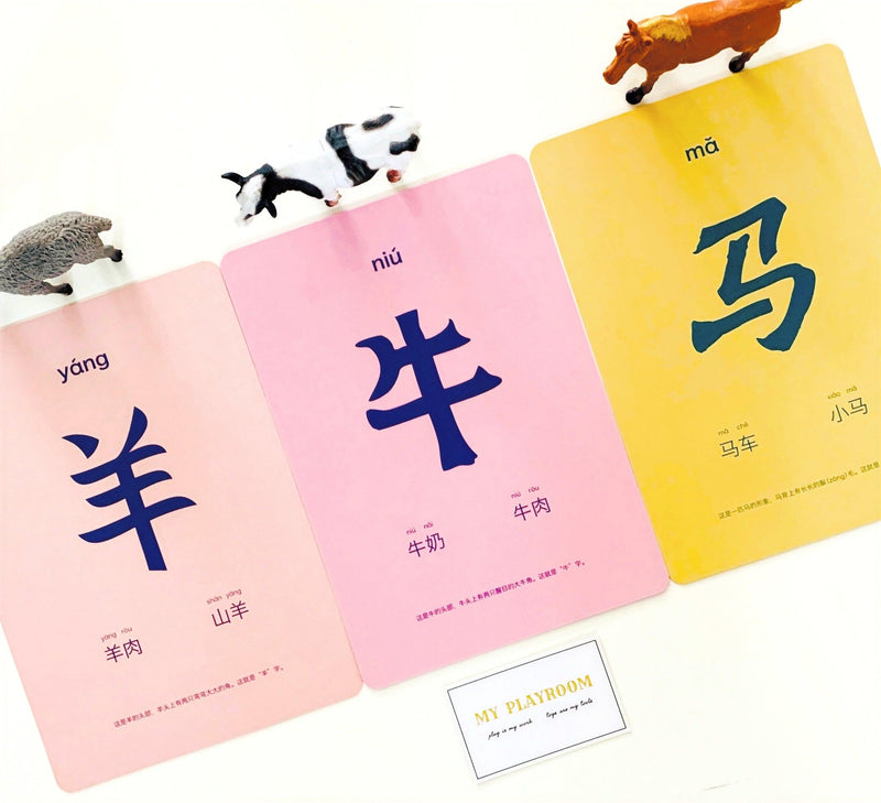 Classroom Mandarin 120 Flash Cards  甲骨文大字卡 - My Playroom 