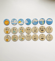 Bilingual Calendar English/Mandarin Treasures From Jennifer Rainbow Colour - My Playroom 