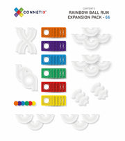 Connetix Rainbow Ball Run 66 Piece 2022 Expansion Pack - My Playroom 