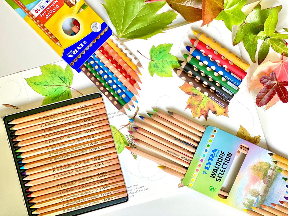 Lyra Groove Triple One 3 in 1 (Colour Pencil Watercolour and Wax Crayon) - 6 Pcs - My Playroom 