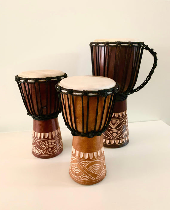 Hand made Djembe Drum - 30cm - My Playroom 
