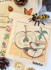 Beleduc Life Cycle Wooden Numbered Multilayer Puzzle - Apple 4yrs+ - My Playroom 