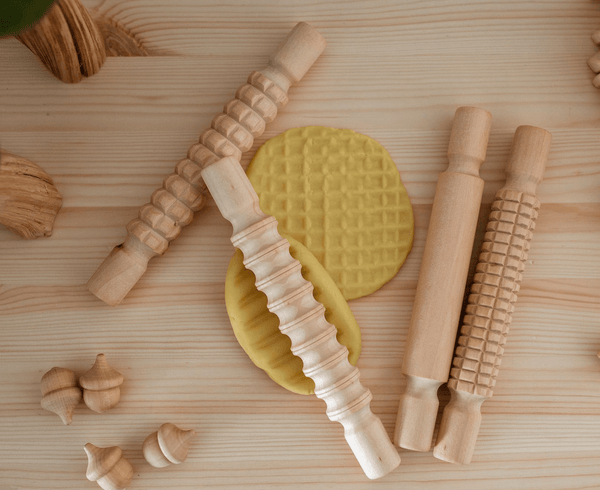 Medium Pattern Rolling Pins Wooden 4 s My Playroom