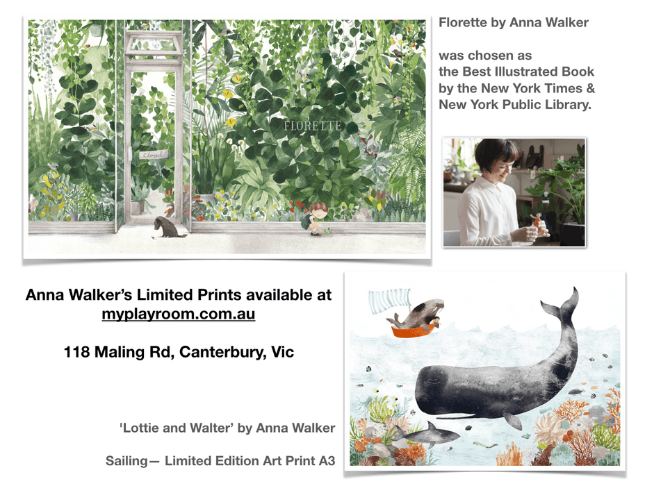 Anna Walker Florette Limited Edition Art Print A3 - My Playroom 