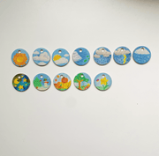 Bilingual Calendar English/Mandarin Treasures From Jennifer Rainbow Colour - My Playroom 