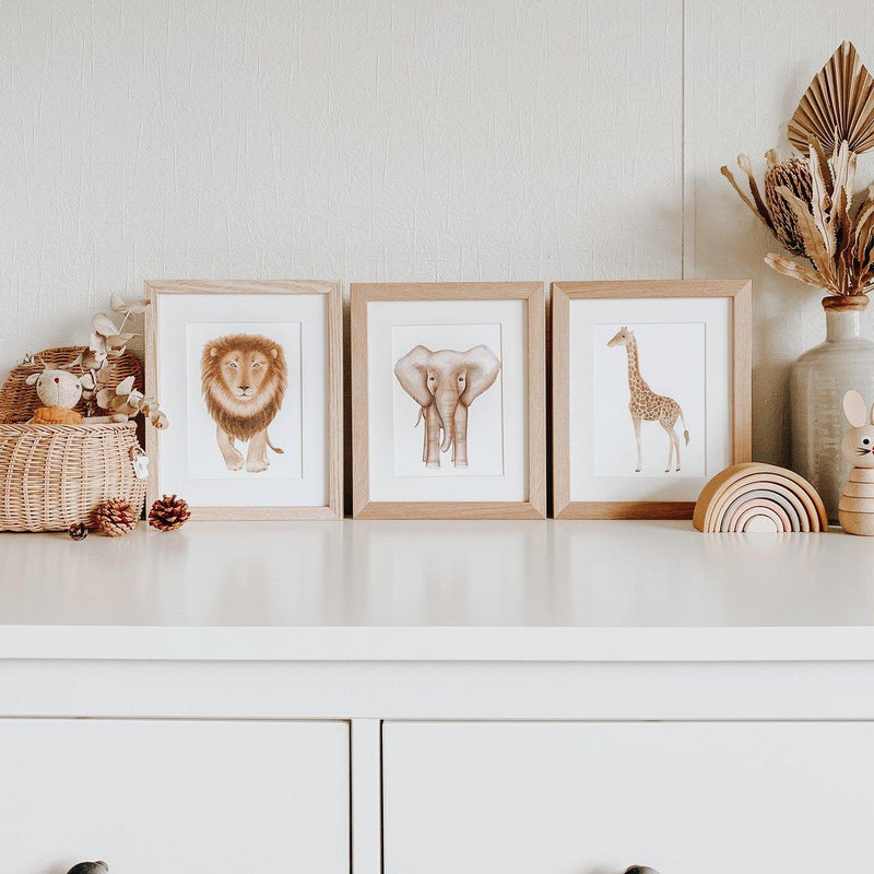 Jo Collier Giraffe Gertrude Print A4 - My Playroom 