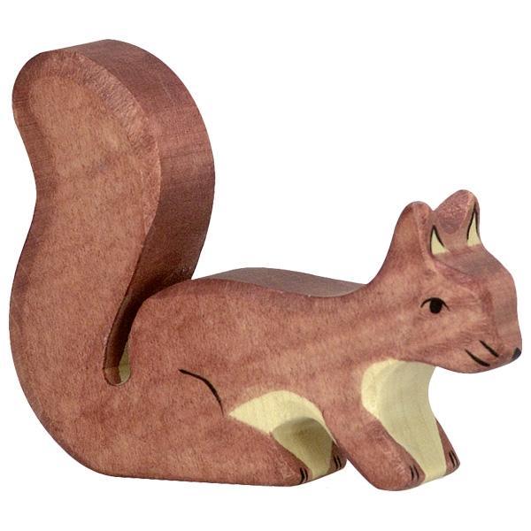Holztiger Squirrel Standing Brown Wooden Woodland & Meadow Animal - My Playroom 