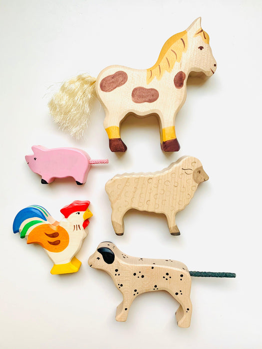 Holztiger Pony Wooden Farm Animal - My Playroom 
