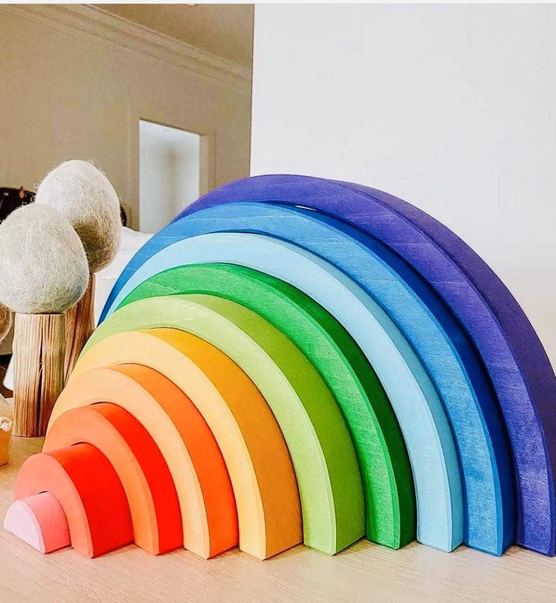 Bauspiel Giant Rainbow 10pc - 50cm - My Playroom 