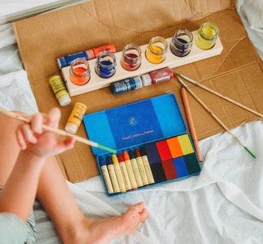 Stockmar Wax Crayons 8 Blocks + 8 Stick in Tin 3yrs+ - My Playroom 