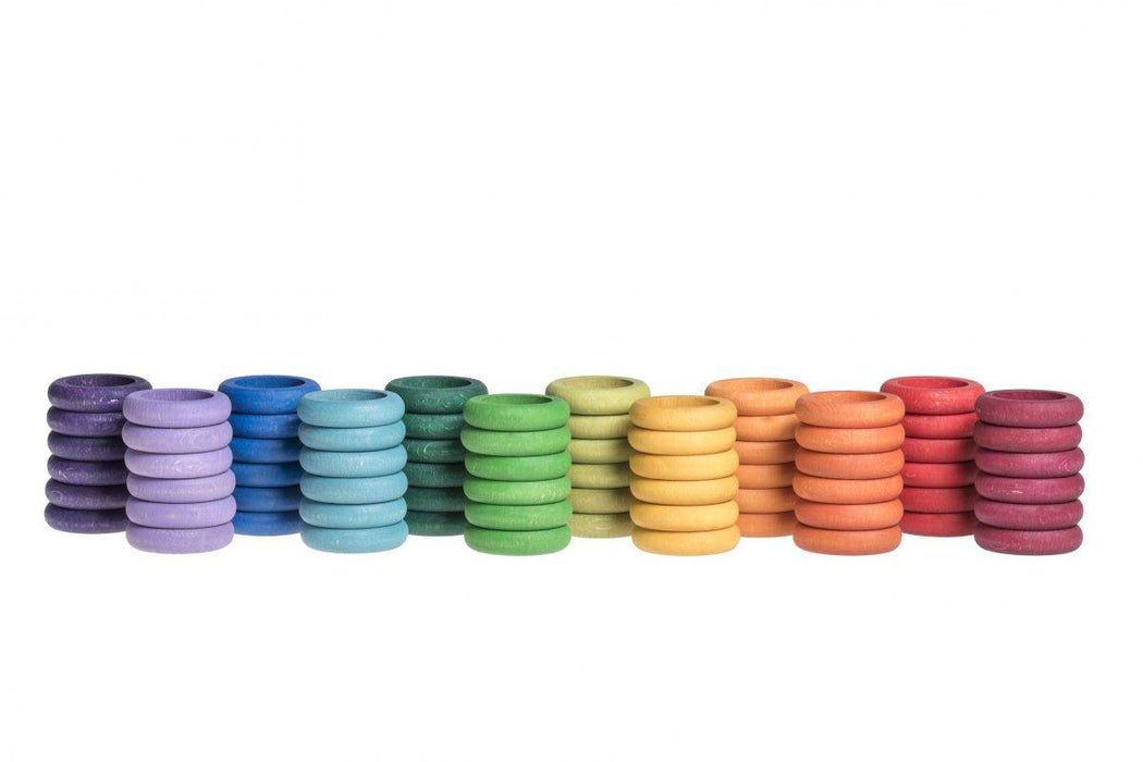 Grapat Rings 12 Colours 72 pieces 18m+ - My Playroom 