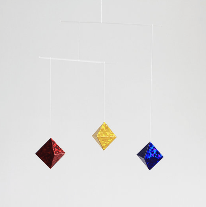 Montessori Mobile -- Octahedron 2nd Primary Colour - My Playroom 