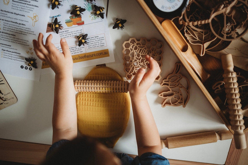 Kinfolk Pantry Teddy Bear Bee & Honey Comb Eco Cutter Set - My Playroom 