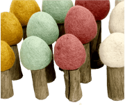 Papoose Earth Forest Trees Set of 12 - My Playroom 