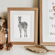 Jo Collier Zebra Zella Print A4 - My Playroom 