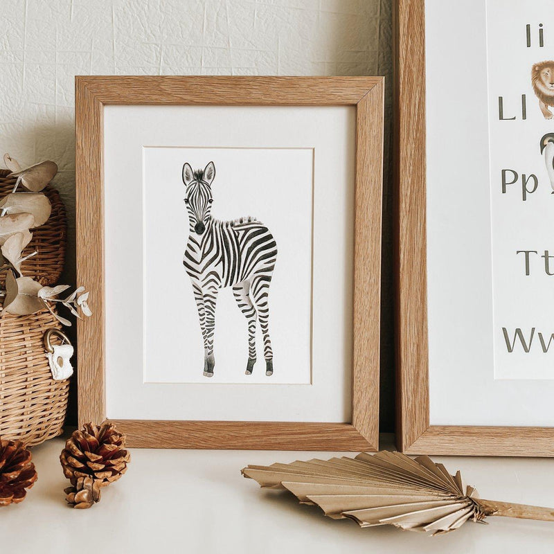 Jo Collier Zebra Zella Print A4 - My Playroom 