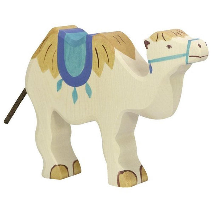 Holztiger Camel with Saddle Wooden Wildlife Animal - My Playroom 