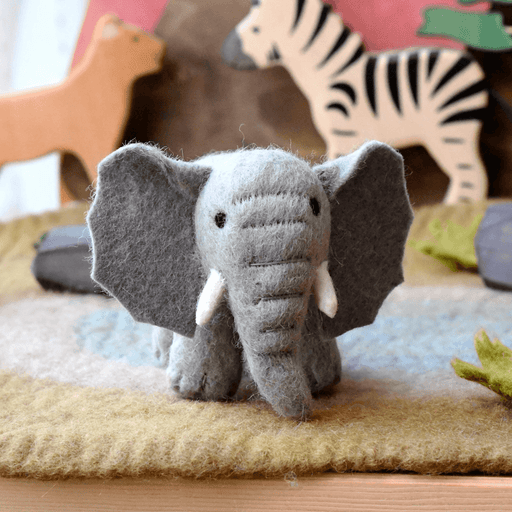 Tara Treasures Felt Safari Elephant Toy - My Playroom 