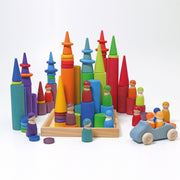 Grimm’s Large Building Rollers Rainbow 3yrs+ - My Playroom 