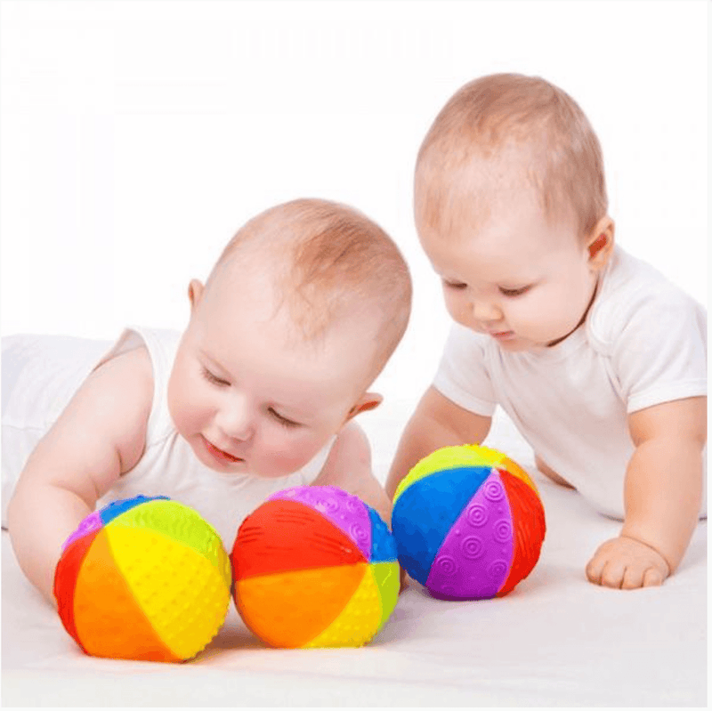 CaaOcho Natural Rubber Rainbow Sensory Ball 10cm 12m+ - My Playroom 