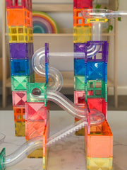 Connetix Rainbow Ball Run Expansion 92 Piece 2021 Pack - My Playroom 