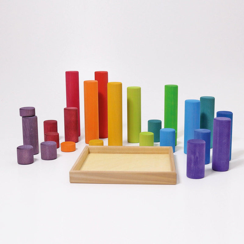 Grimm’s Large Building Rollers Rainbow 3yrs+ - My Playroom 