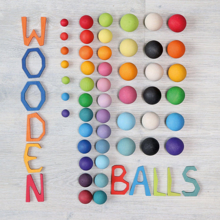Grimm’s Small Rainbow Balls Set of 12 3yrs+ - My Playroom 