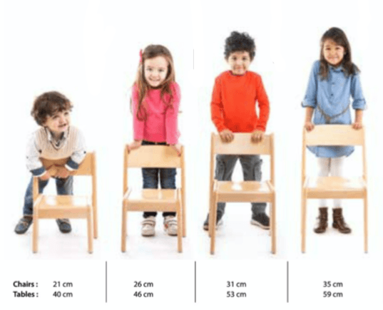Montessori Furniture My First CHAIR WITH ARM (6 - 30 months) Beechwood 22cm(H) - My Playroom 