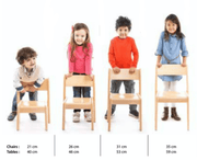 Montessori Furniture My First CHAIR WITH ARM (6 - 30 months) Beechwood 22cm(H) - My Playroom 