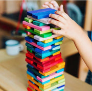 Gluckskafer Rainbow building block slats in Tower Box 60pcs - My Playroom 