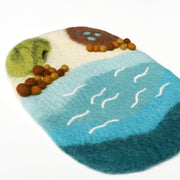 Tara Treasures Felt Sea, Beach and Rockpool Play Mat Ocean Playscape 35cm - My Playroom 