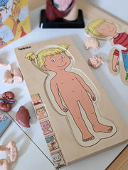 Beleduc 5 Layer Human Anatomy Puzzle Girl 4yrs+ - My Playroom 