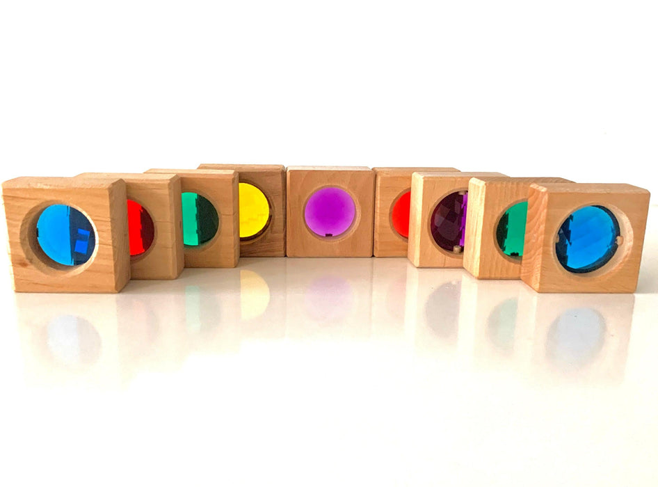 Bauspiel Discovery Kaleidoscope Blocks - 10 Piece - My Playroom 