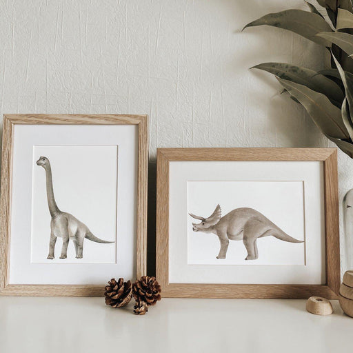 Jo Collier Brachiosaurus Bartholomew Dinosaur Print A4 - My Playroom 