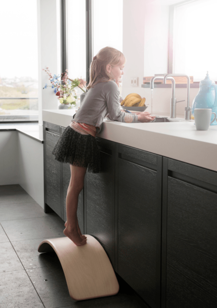 Wobbel Original Wool Felt Sky Balancing Board Original Wool Felt Sky - My Playroom 