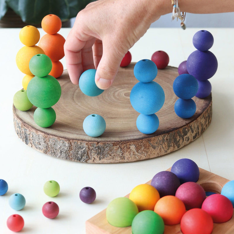 Grimm’s Small Rainbow Balls Set of 12 3yrs+ - My Playroom 