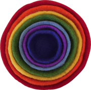 Papoose Felt Rainbow Nested Bowls Set of 7 - My Playroom 