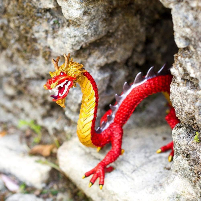 Horned Chinese Dragon Incredible Creature Figurine - My Playroom 