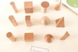 Wooden Geometric Solids 12pcs 3yrs+ - My Playroom 